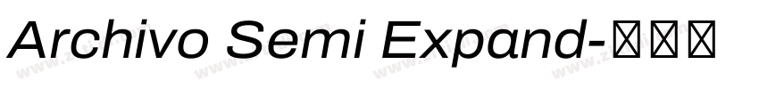 Archivo Semi Expand字体转换